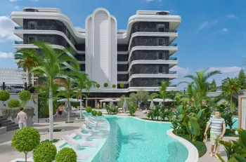 Luxury beachfront Kestel apartments in Alanya